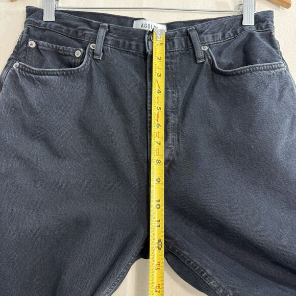 AGOLDE 90's High Rise Straight Black Jeans Womens Size 29 X 29 - Picture 6 of 12